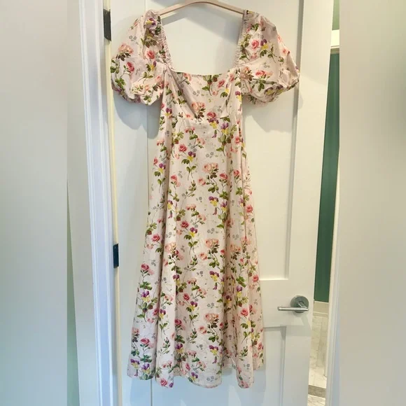 Hill House Matilda dress pink bluebonnet size M - Picture 11 of 13